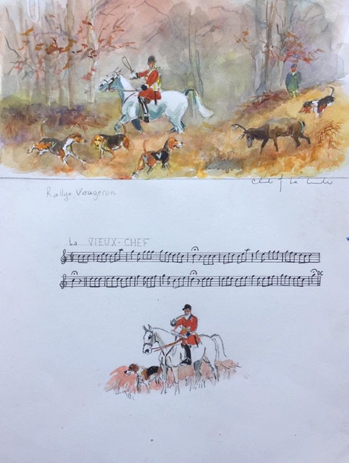 Illustration Claude Gaston La Touche - Société de Vènerie (9)